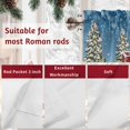 thumbnail image 7 of Christmas Snowman Valances for Windows, 54 x 18in, Xmas Tree Snowflake Winter Truck Dark Blue Rod Pocket Kitchen Valance Curtain Light Filtering Window Treatments for Living Room Bedroom, 1 Panel, 7 of 7