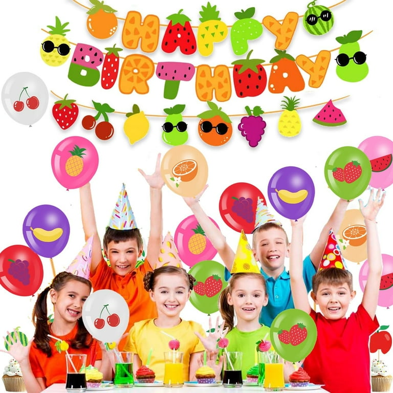 Cute Sensory Fruit Birthday Decorations 1st Fruit Theme Party