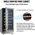 thumbnail image 2 of Garvee Wine Cooler Refrigerator 28 Bottles Wine Fridge Glass Door with Digital Temperature Control, 2 of 6
