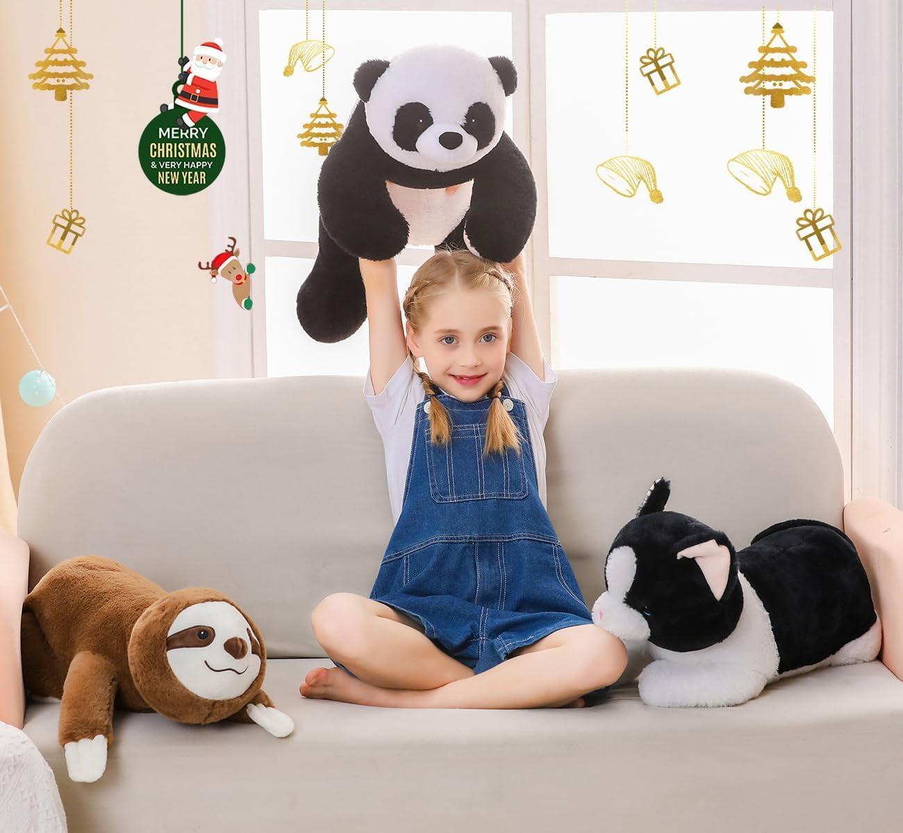Weighted Sloth Stuffed Animal, 2026 New Pulse of Potential Weighted Animal, Soft Washable Comfort Animals Soft Hugging Pillow，fit Kids & Adults（x）