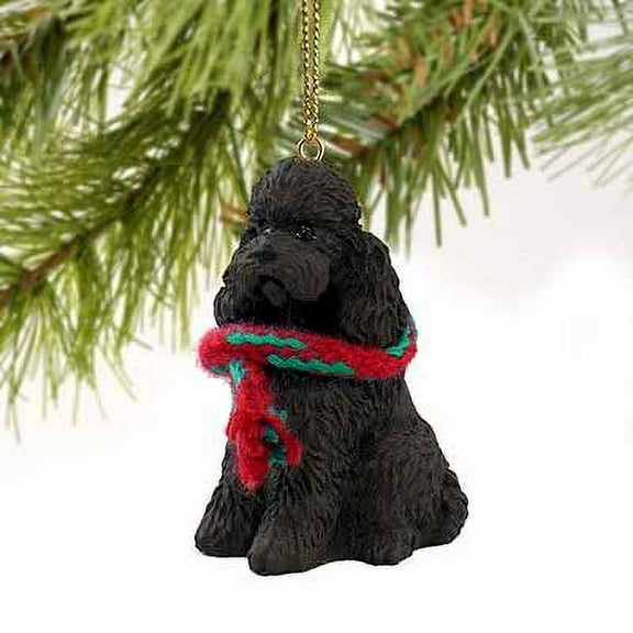 Poodle Sportcut Miniature Dog Ornament - Chocolate by Conversation Concepts