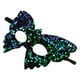 thumbnail image 2 of Elegante máscara de mariposa para mujer, máscara de media cara con lentejuelas para Halloween, fiestas de cosplay y decoraciones de carnaval, accesorio de disfraz brillante, 2 of 8