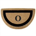 thumbnail image 1 of Nedia Home 02053O Monophoto - Cadre Noir 22 x 36 Po Demi-Rond Paillasson de Coco Robuste - Monogrammé O, 1 of 1