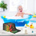thumbnail image 5 of 3 PCS Abstract Music Leafs Baby Muslin Washcloths, Soft Absorbent Face Towel Burp Cloths Cotton Bath Wipes Infant Wash Cloth for Newborn Boys Girls, 5 of 6