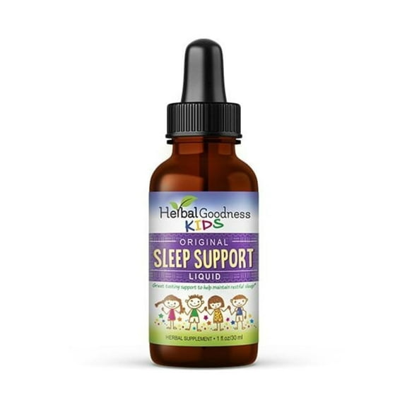 Kids Sleep Support Liquid Extract 1fl.oz- Natural Kids Plant Based Herbal Sleep Aid, with Chamomile, Guava Leaf - Herbal Goodness