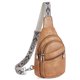 thumbnail image 1 of Bolso bandolera Telena para mujer, cruzado, cuero vegano color camel, 1 of 7