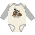 thumbnail image 3 of Inktastic Squirrel Superhero Landing with Acorns Boys or Girls Long Sleeve Baby Bodysuit, 3 of 5