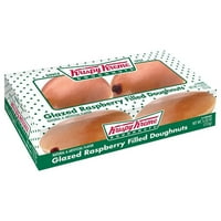 Krispy Kreme Glazed Raspberry Filled Doughnuts, 2ct, 5.33oz