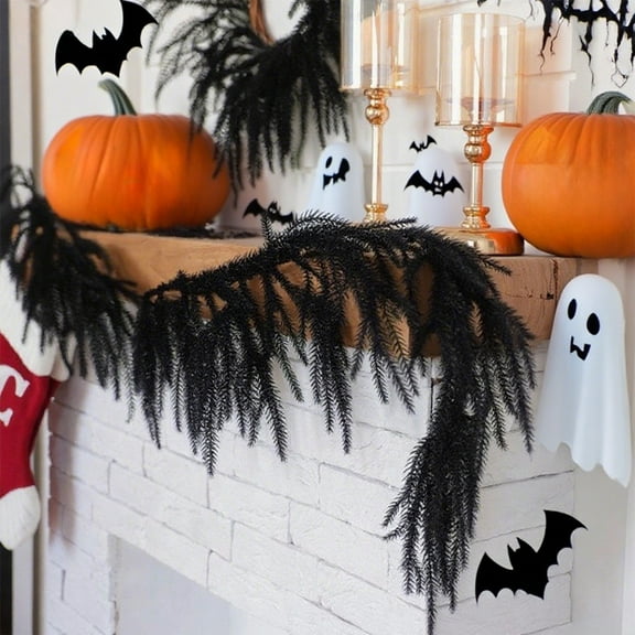 RBCKVXZ 59" Leaf Garland Halloween Artificial Hanging Fall Leave Vines Fall Floral Garlands Thanksgiving Decor For Home Wedding Party Garland Fork Norfolk