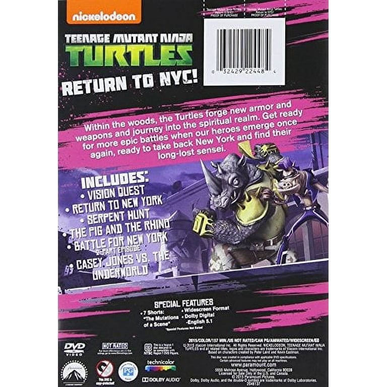 Teenage Mutant Ninja Turtles: Return to Nyc (DVD), Nickelodeon