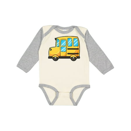 

Inktastic Cute School Bus Gift Baby Boy or Baby Girl Long Sleeve Bodysuit