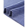 thumbnail image 5 of Agnes Orinda Women's Plus Size Striped Tops Crew Neck Short Sleeve Shirts Side Slit Summer Casual Blouse 4X Blue, 5 of 6