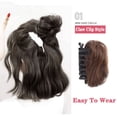 thumbnail image 4 of Chignon Spatial Mini Pince à Cheveux Chignon Oreilles de Chat Désordonnées Extension de Cheveux Beigne Chignon, 4 of 6