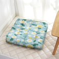 thumbnail image 3 of Colorful Flower Floor Pillow 22 Inch Large Square Cushion, Abstract Watercolor Design, Soft for Meditation & Balcony, 3 of 7
