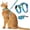 Green, variant on Anti-Escape Cat Harness and Leash Set, Adjustable H-Style Kitty Walking Harness with Quick Release Buckles, Soft Breathable Pet Lead for Small Cats, Kittens and Puppies