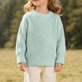 thumbnail image 2 of Afuyipoi Kids Thick Knit Pullover Sweater for Boys Girls Size 3M-5Y Winter Warm Comfort Wear Mint Green Size 6M, 2 of 2