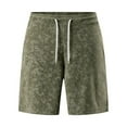 thumbnail image 4 of Mens Vintage Cotton Shorts Lace up Elastic Waist Short Pants Loose Comfy Straight-Leg Sweatpant Sport Crop Shorts, 4 of 4