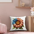 thumbnail image 5 of Nkmbld Patriotic 4th of July Sunflower Throw Pillow Cover, 18 x 18 Inch Patriotic Pillow Case Independence Memorial Day Cushion Case for Sofa Couch, 5 of 8