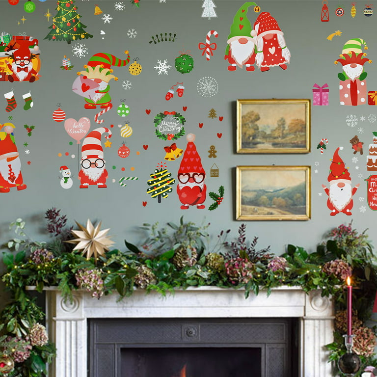 Coolmade 8 Sheet Christmas Window Clings Wall Sticker, by Coolmade, Size: 7.9 in
