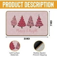 thumbnail image 3 of Pink Christmas Tree Doormat, Merry Xmas Welcome Mat, 17x30inch, 3 of 6