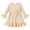Beige, variant on Younger Tree Kids Toddler Dress Baby Girls Fall Dresses Ruffle Long Sleeve Bowknot Casual Winter Dress for 12-18 Months