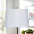 thumbnail image 2 of Mainstays Fabric Drum Lamp Shade with Trim, White, 2 of 5