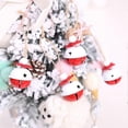 thumbnail image 3 of Christmas Bell Hollow Out Iron Bell Pendant for DIY 6Pcs Red and White, 3 of 3