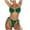 Green-07, variant on Womens Swimsuits Sexy Backless Flattering Padded Summer Solid Color Bikinis for Beach Outings
