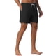 thumbnail image 5 of INSPIRAR CHIC Pantalones Cortos de Verano para Hombre con Cintura Elástica y Cordón, Forro de Malla, Sólidos, 30 Negro, 5 of 6