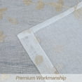 thumbnail image 6 of HOMERRY 26"W x 30"L Sheer Kitchen Curtains Leaves Embroidered Cafe Curtains Voile Faux Linen Textured for Bathroom Bedroom, Natural, Set of 2, 6 of 7