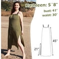 thumbnail image 5 of Women's Bikini Cover Ups Strappy Split Maxi Dress Chiffon Beach Dress for Summer Holidays, 5 of 7