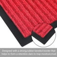 thumbnail image 2 of ANMINY Front Doormat Entrance Shoe Mat Waterproof PVC Non Slip Rug Outdoor Indoor, 24"x71", Red, 2 of 6