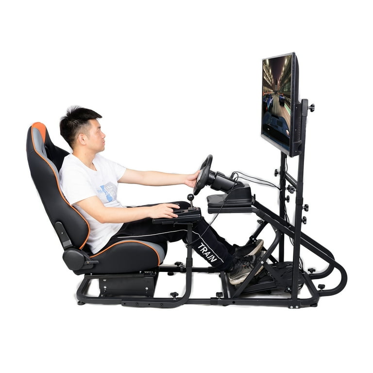 WIILAYOK Racing Wheel Simulator Stand Cockpit, Adjustable Race Simulator  Cockpit for Logitech G25, G27, G29, G920, Thrustmaster