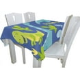 thumbnail image 3 of Coolnut 60"x60" Cartoon Dinosaurs Tablecloth, Modern Table Cover for Home Decoration, Spill Proof Cloth Washable for Dinner Picnic, 3 of 6