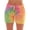 Tie Dye Pastel Swirl, variant on Just Love Women's Loop Terry Tie Dye Shorts - Comfortable and Stylish Loungewear for Summer (Tie Dye Aqua Lilac White, Medium)