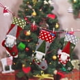 thumbnail image 3 of 3 Piezas Medias Navideñas Decoraciones Navideñas Regalos Bolsas de Regalo Papá Noel Muñeco de Nieve Alce Colgantes de Árbol de Navidad Medias Navideñas, 3 of 5