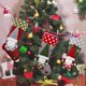 thumbnail image 3 of 3 piezas calcetín navideño adornos navideños regalos bolsas de regalo Santa Claus muñeco de nieve alce árbol de Navidad colgantes calcetín navideño JAMW  Sencillez, 3 of 5