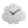 thumbnail image 3 of Silent Wall Clock with Unique Cloud Design - Faux Wood, Battery-Powered (AA), Silent Movement, Perfect for Living Room & Bedroom Decor, 3 of 6