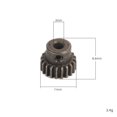 thumbnail image 1 of RC Parts for SCX10 II 1:10 RC Crawler Model Car Modified Vehicle Decor Accs 1pc 20T motor gear, 1 of 8