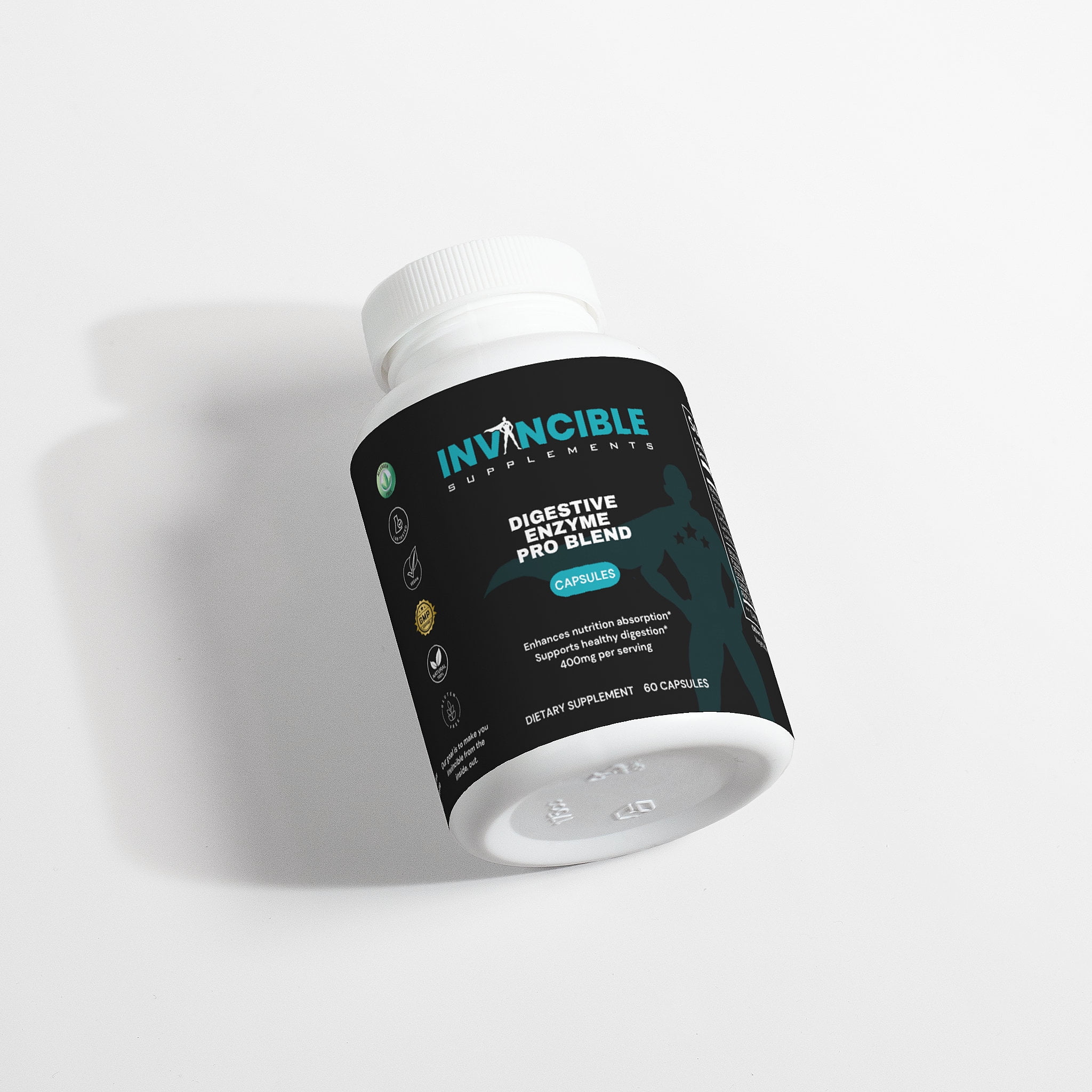 Invincible Supplements Digestive Enzyme Pro Blend Capsules - Supports Protein, Lipid & Carbohydrate Digestion, Nutrient Absorption & Energy