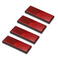 thumbnail image 1 of Unique Bargains 4pcs M5x0.8 Red Plastic Universal Screw Mount Reflective Warning Reflector for Motorcycle Bicycle, 1 of 6