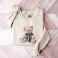 thumbnail image 4 of Vintage Teddy Bear Christmas Sweatshirt Old Money Aesthetic Preppy Christmas Bear Sweatshirt Retro Tartan Holiday Sweater Cabincore, 4 of 5