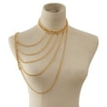thumbnail image 1 of Collar de cadena para colgar en el cuello, estilo europeo y americano, con borlas geométricas sexys en forma de U, cadena para el cuerpo de un solo hombro para mujer, 1 of 5