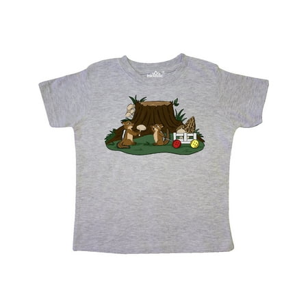 

Inktastic Chipmunk Mushroom Hunters Gift Toddler Boy or Toddler Girl T-Shirt