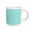 White, variant on 3drose, Light Blue Polka Dot Pattern - Little White Dots on Pastel Blue - Classic Small Spots - Dotty Spotty, 11oz Two-tone Black Mug