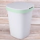 thumbnail image 5 of 1 bote de basura de plástico con botón pulsador, conveniente para bolsas de basura, bote de basura silencioso, bote de basura cuadrado de gran capacidad, elegante, sala de estar, cocina, botes de bas, 5 of 5