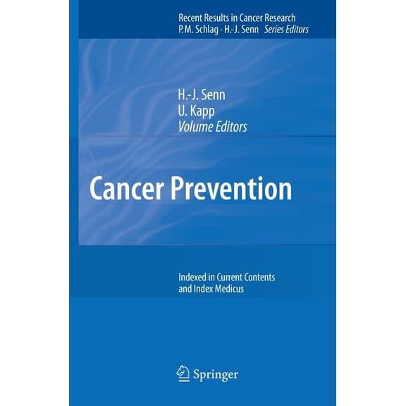 Recent Results in Cancer Research Cancer Prevention, Book 174, (Hardcover)