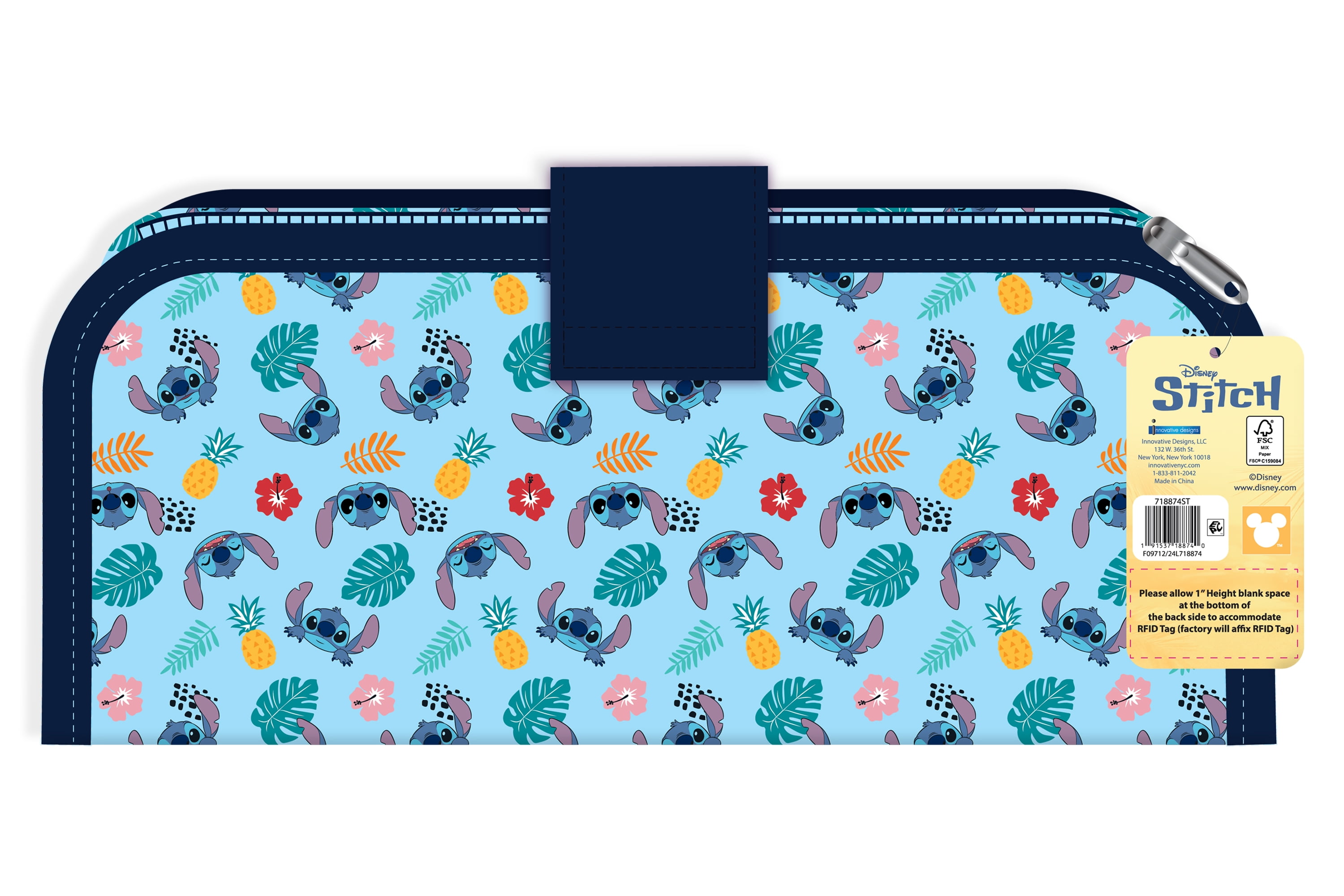 Disney Stitch Utility Pencil Pouch for Students, Elementary School