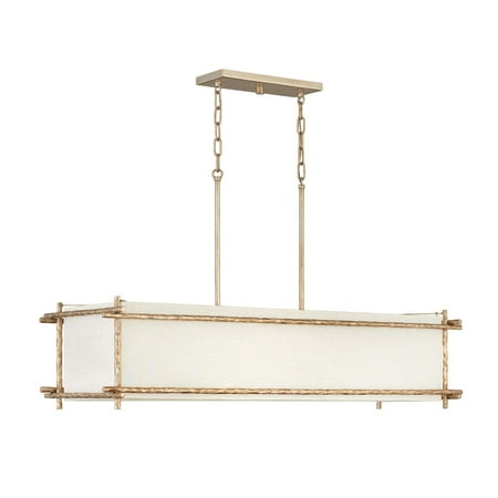 

Modern Farmhouse Six Light Chandelier-Champagne Gold Finish Bailey Street Home 81-Bel-3088110