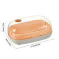 thumbnail image 3 of Nkmbld Travel Soap Box with Lid, Double Layer Shatterproof Bar Soap Holder, Travel Size Toiletries Essentials for Camping, Gym, Bathroom, Orange, 3 of 7